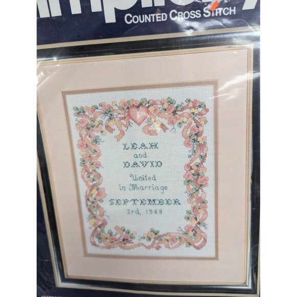 Simplicity Counted Cross Stitch Keepsake Sampler Kit 05535 - Picture 2 of 4